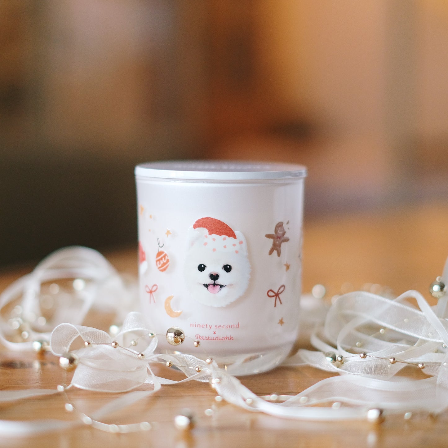 【加購】聖誕限定🎄 毛孩插畫香氛蠟燭(木質調)