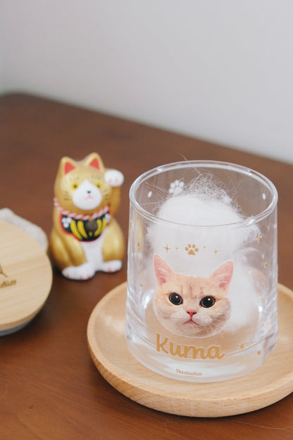 [Additional purchase] Transparent glass cup with ears 