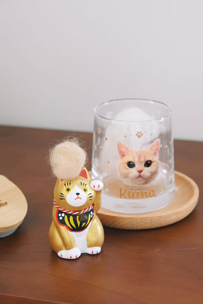[Additional purchase] Transparent glass cup with ears 