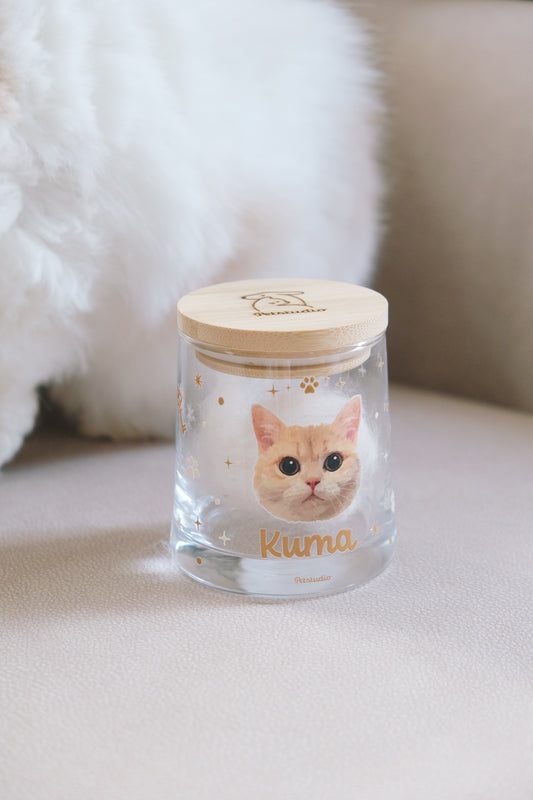 [Additional purchase] Transparent glass cup with ears 