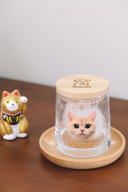 [Additional purchase] Transparent glass cup with ears 