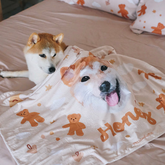 [Add to Cart] Autumn Bear 🐻 Comfortable Fleece Blanket 