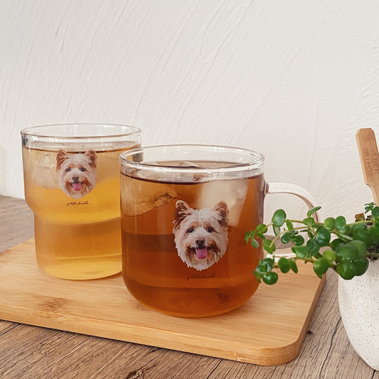 [Additional purchase] Transparent glass cup with ears 